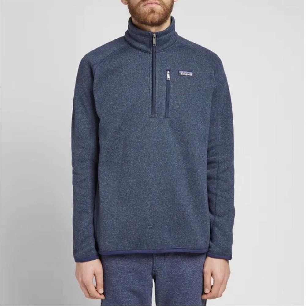 •Patagonia• men’s navy better sweater quarter zip - Picture 1 of 4
